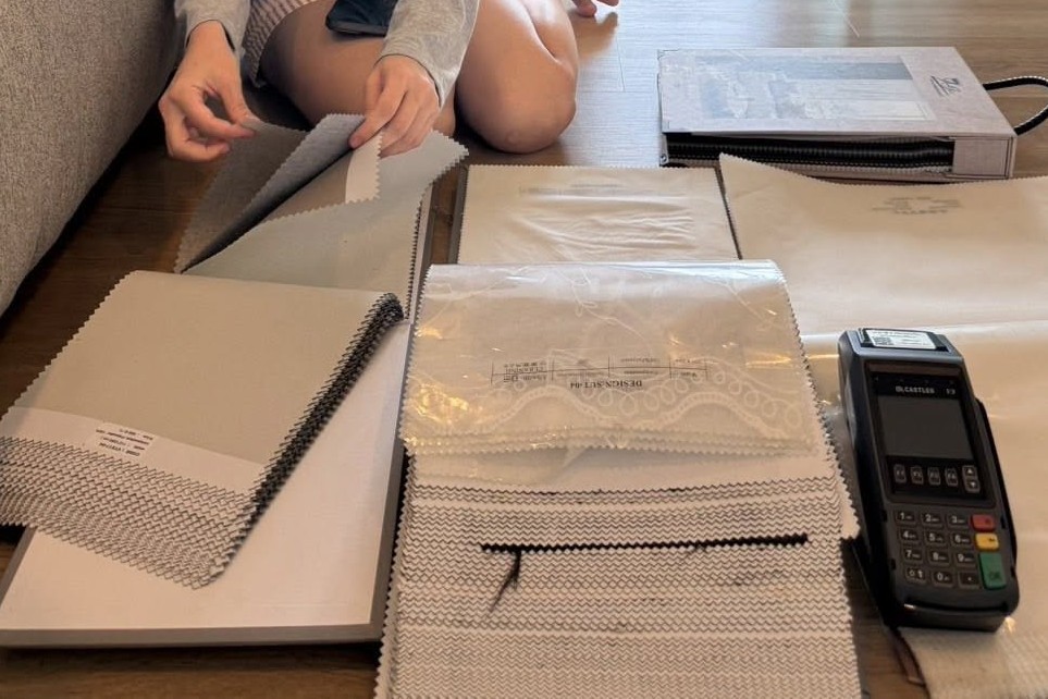 ขั้นตอนเลือกผ้าและออกแบบ